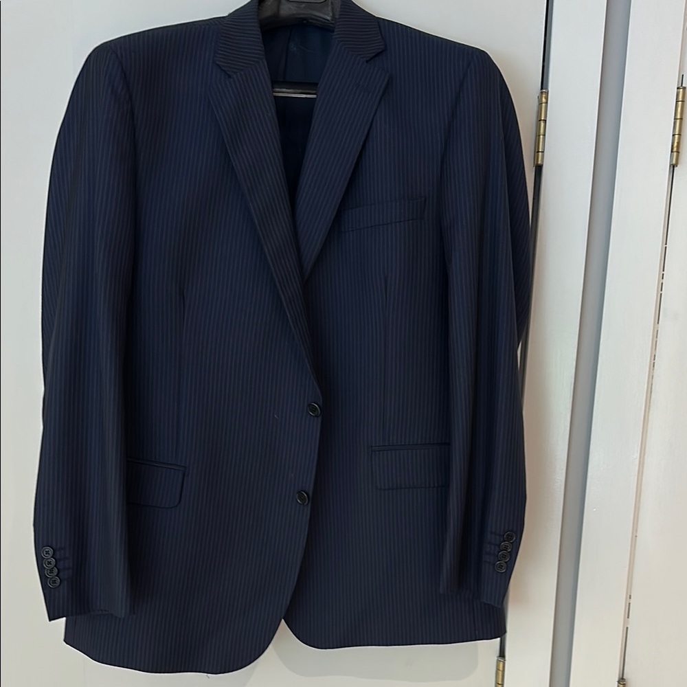 Classic Zenga Navy Pinstripe Men's suit